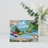 Hello from Croatia Postcard Postkarte (Stehend Vorderseite)