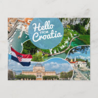 Hello from Croatia Postcard