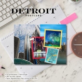 Hello From Detroit Postcard Postkarte