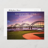 Hello From Iowa Postcard Postkarte (Vorne/Hinten)