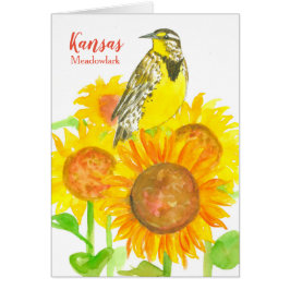 Hello From Kansas Sunflower Wildblume Meadowlark
