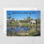 Hello From La Brea Tar Pits Postcard Postkarte (Vorne/Hinten)