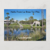 Hello From La Brea Tar Pits Postcard Postkarte (Vorderseite)