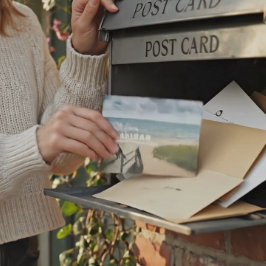 Hello From Michigan Beach Vibes Postkarte