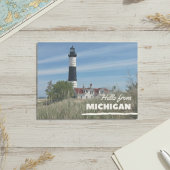 Hello From Michigan Postkarte