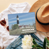 Hello From Michigan Postkarte