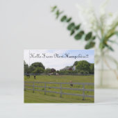 Hello From New Hampshire Postkarte (Stehend Vorderseite)