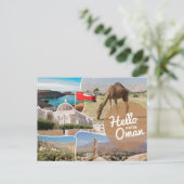Hello From Oman Postcard Postkarte (Stehend Vorderseite)
