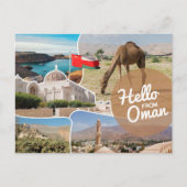 Hello From Oman Postcard Postkarte (Vorderseite)