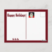 Hello from Santa Postkarte (Rückseite)