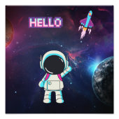 "Hello from Space" Fotodruck (Vorne)