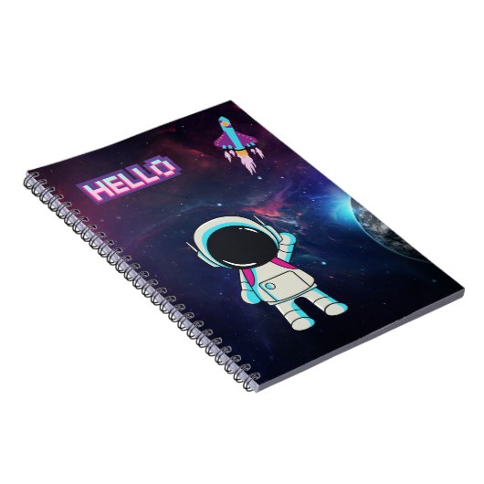 "Hello from Space" Notizblock (Rechte Seite)