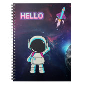 "Hello from Space" Notizblock (Vorderseite)