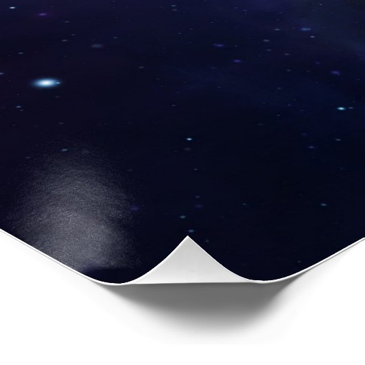 "Hello from Space" Poster (Ecke)