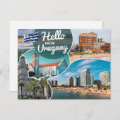Hello From Uruguay Postcard Postkarte (Vorne/Hinten)