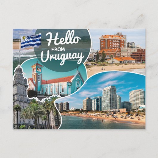 Hello From Uruguay Postcard Postkarte (Vorderseite)