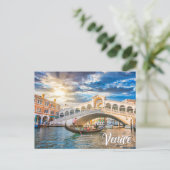 Hello From Venice, Italy Postkarte (Stehend Vorderseite)