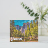 Hello From Yosemite National Park Postkarte (Stehend Vorderseite)