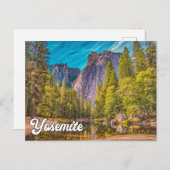 Hello From Yosemite National Park Postkarte (Vorne/Hinten)