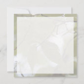 Hello Geburt Grün Mitteilungskarte (Rückseite)