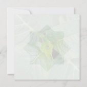 Hello Geburt Grün Mitteilungskarte (Rückseite)