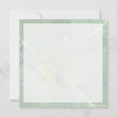 Hello Geburt Grün Mitteilungskarte (Rückseite)