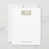 Hello Gem Personal Stationery Einladung (Vorderseite)