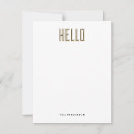 Hello Gem Personal Stationery Einladung