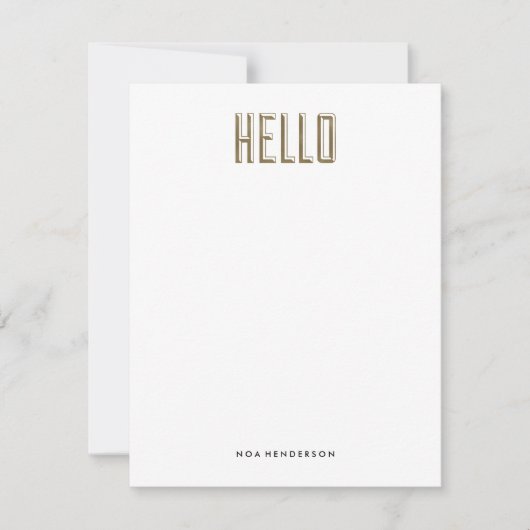 Hello Gem Personal Stationery Einladung (Vorderseite)