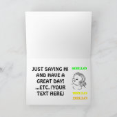 Hello Girl Card Karte (Innenseite)