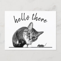 Hello & Goodbye Cat and Mouse niedliche lustige Ka