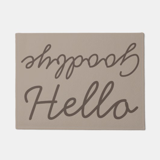 Hello Goodbye Doormat Fußmatte (Vorderseite)