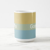 Hello Goodbye Khaki Farbpalette Minimal Klasse Kaffeetasse (Mittel)