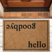 Hello Goodbye Modern Custom Family Fußmatte