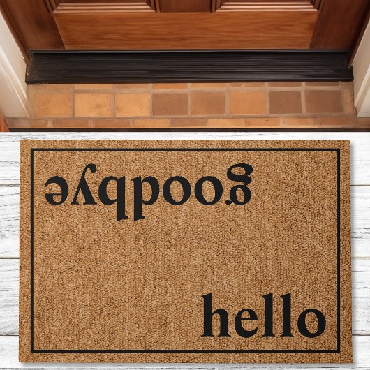 Hello Goodbye Modern Custom Family Fußmatte