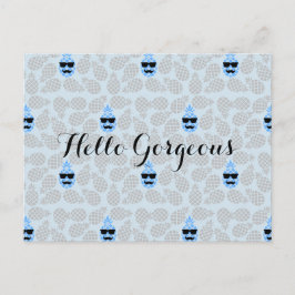 "Hello Gorgeous" Ananas Postkarte