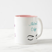 Hello Gorgeous Girly Niedlich Glitzer Custom Zweifarbige Tasse (VorderseiteRechts)