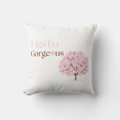 Hello Gorgeous Pink Cherry Tree Scatter Cushion Kissen (Vorderseite)