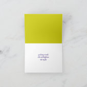 "Hello Gorgeous" Sibirische Iris Grußkarte Karte (Innenseite)