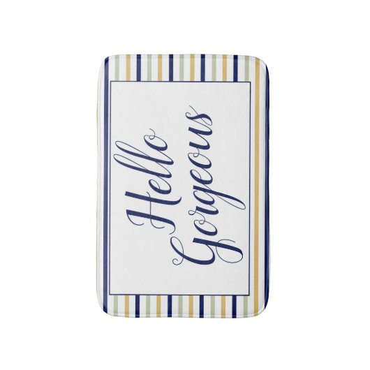 Hello Gorgeous Small Bath Mat Badematte (Vorderseite Vertikal)