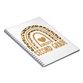 Hello Grade-Leopard Rainbow-Back to School Notizblock (Rechte Seite)