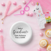 Hello graduate class of 20XX name congrats stylish Pappteller (Party)