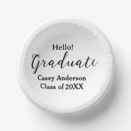 Hello graduate class of 20XX name congrats stylish Pappteller