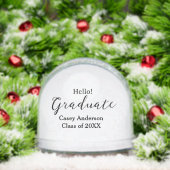 Hello graduate class of 20XX name congrats stylish Schneekugeln (Weihnachten)