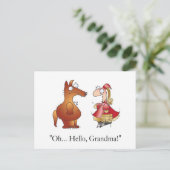 HELLO GRANDMA! Postkarte bis April McCallum (Stehend Vorderseite)