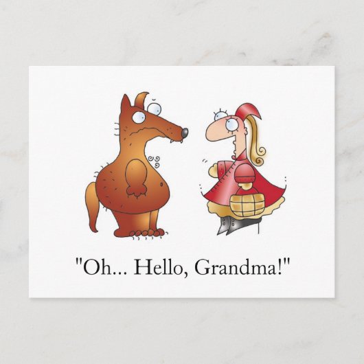 HELLO GRANDMA! Postkarte bis April McCallum (Vorderseite)