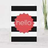 "Hello" Greeting Card Karte (Vorderseite)