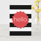 "Hello" Greeting Card Karte (Gelbe Blume)