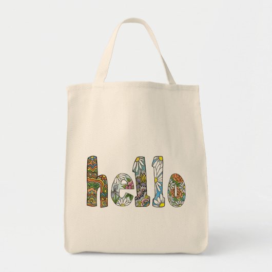 Hello Grocery Tasche (Vorne)