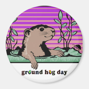 Hello, Groundhog's Shadow - Magnet